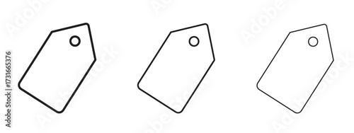 Tag icon for web. simple element illustration with editable strokes