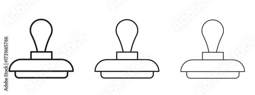 Stamp icon for web. simple element illustration with editable strokes