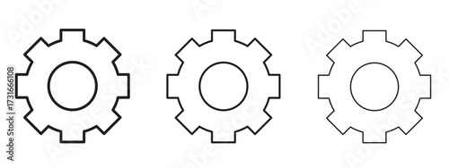 Settings icon for web. simple element illustration with editable strokes