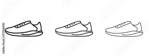 Shoes icon for web. simple element illustration with editable strokes