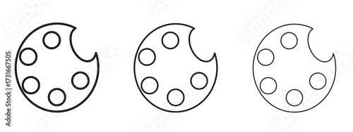 Palette icon for web. simple element illustration with editable strokes