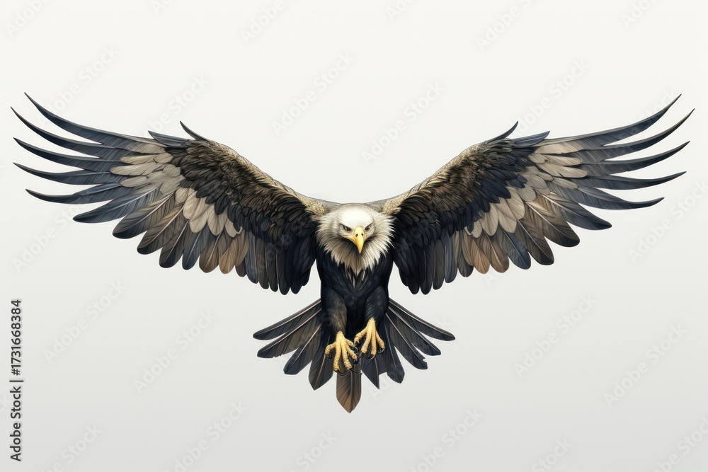 Obraz premium Eagle vulture animal flying.