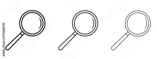 Loupe icon for web. simple element illustration with editable strokes