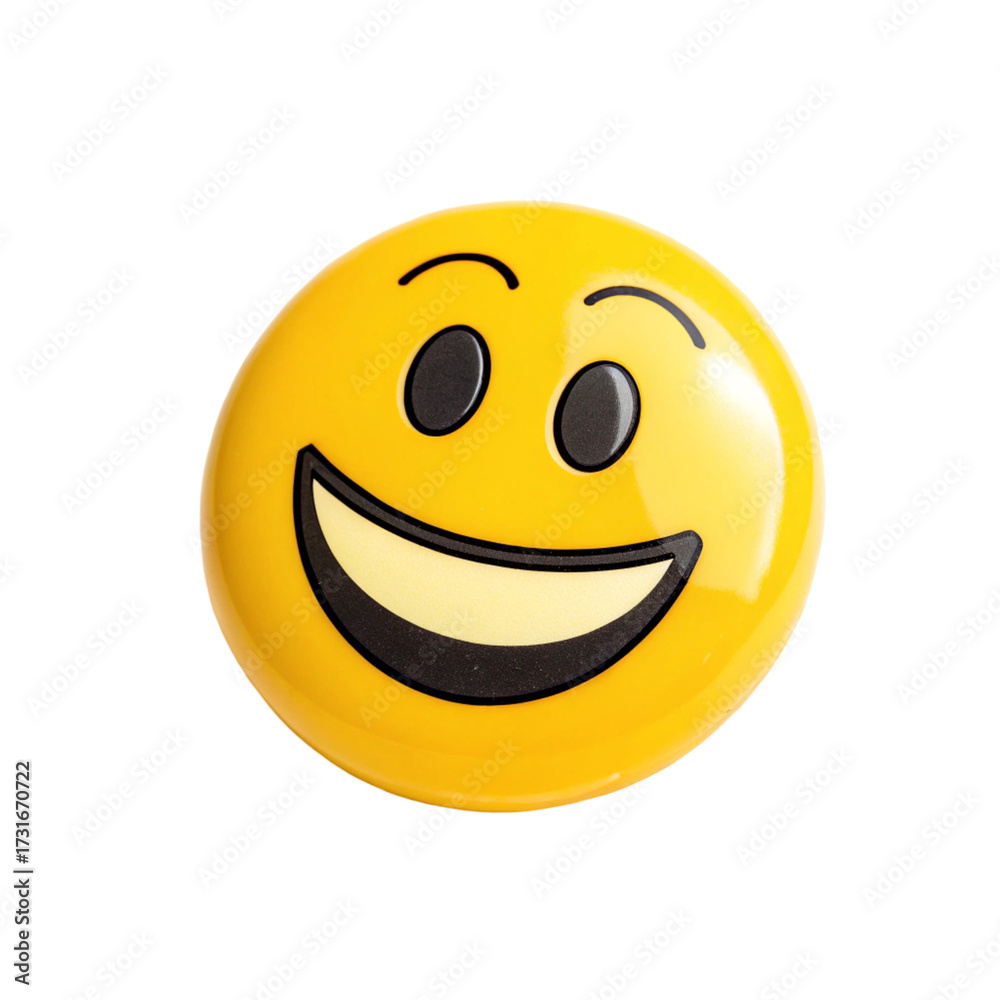 Fototapeta premium Smile Emoji isolated on transparent background 