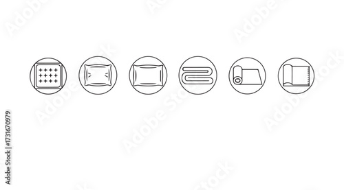 Collection of oval shapes with different internal line patterns and designs silhouette