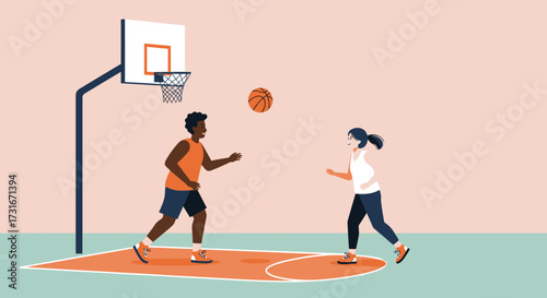 basketball player in action