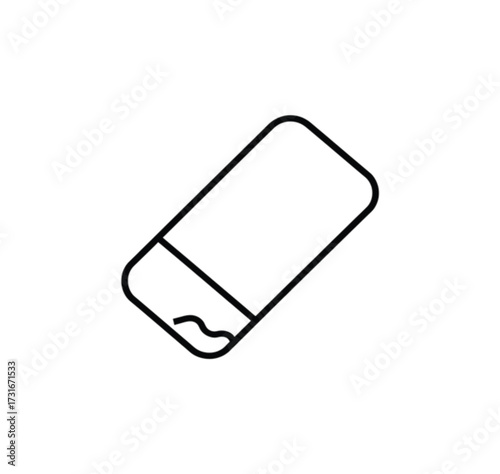 Eraser – simple eraser outline.