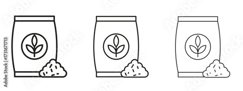Fertilizer icon for web. simple element illustration with editable strokes