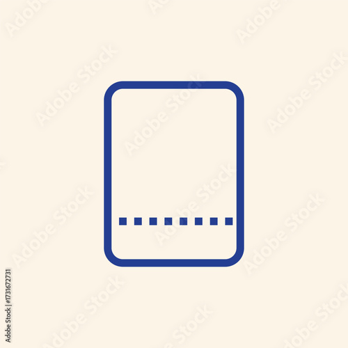 Clean blue icon design ready for your project, a modern symbol perfect for app development or website graphics that is visually appealing and simple