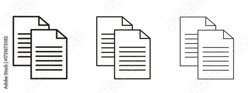 Copy icon for web. simple element illustration with editable strokes