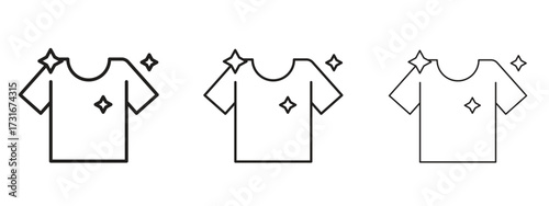 Clean Clothes icon for web. simple element illustration with editable strokes
