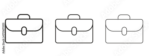 Briefcase icon for web. simple element illustration with editable strokes