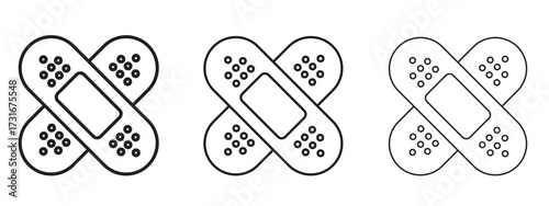Bandage icon for web. simple element illustration with editable strokes