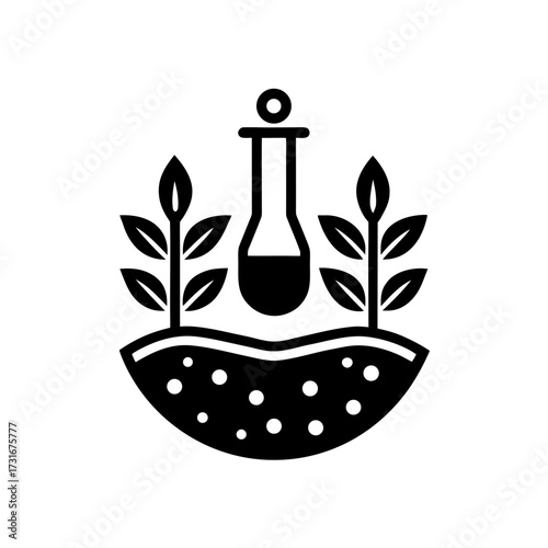 soil health test vector icon 