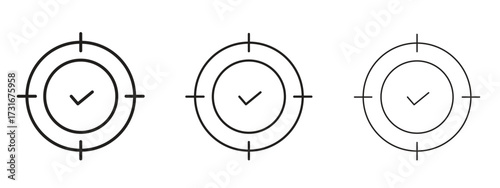 Accuracy icon for web. simple element illustration with editable strokes