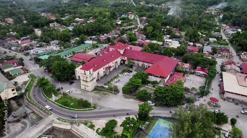 Wallpaper Mural Cinematic Aerial 4k drone footage pulling into Baclayon Church in the Philippines Torontodigital.ca
