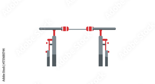 Abstract representation of a portal or gateway with minimalist design