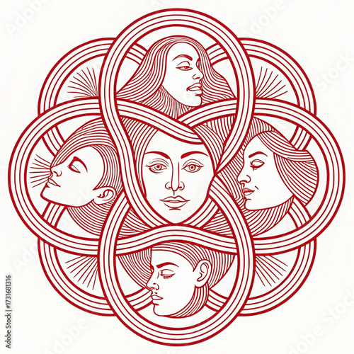 vector illustration of a family