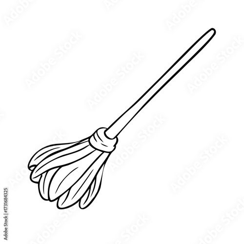 Simple illustration of a broom
