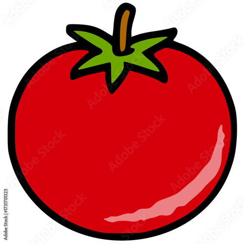 Tomato hand drawn vector icon