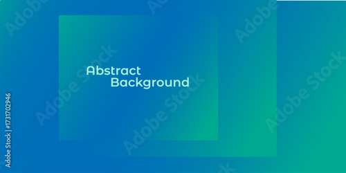Modern Abstract Gradient Background in blue and green tones, minimalist Geometric design template, presentation background. Vector illustration 
