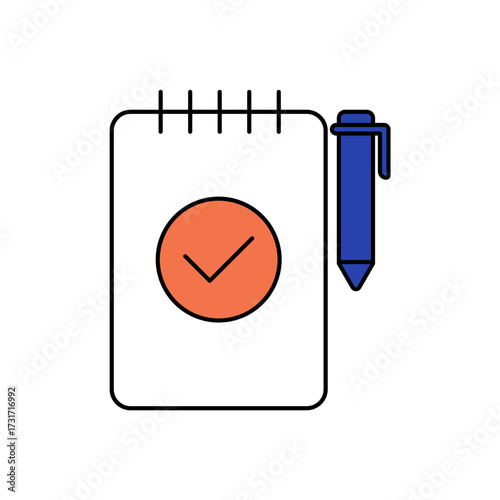 Track icon outline editable stroke line drawing eps