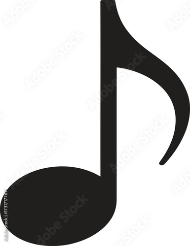 Modern music icon with diverse color options and clean design