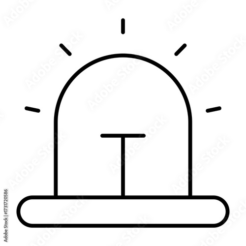 Siren line icon