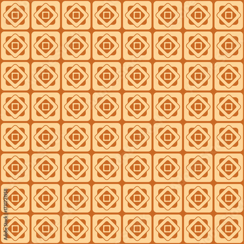 Geometric pattern background in amber and caramel colors