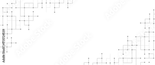 Vector geometric squares technology pattern design