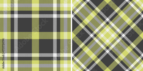 Fabric tartan textile of background vector check with a pattern plaid texture seamless. Set in retro colors. Cozy throws for living room decor.