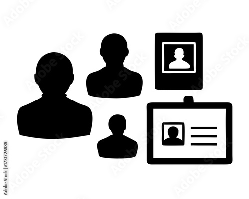 User Profile and Identification Card Icons