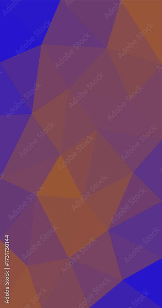 Obraz premium Triangular low poly Pixel pattern background illustration graphic Creative Origami style with Purple Brown Color