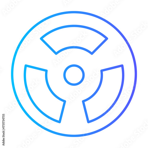 radioactive gradient icon