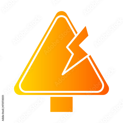 high voltage gradient icon