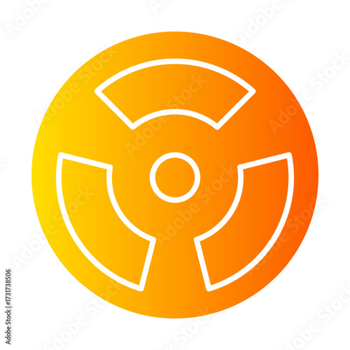 radioactive gradient icon