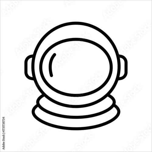 
An illustration depicting an attribute of space and the universe, on a white background