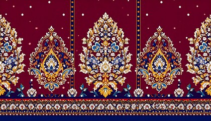 Ornate paisley border design (1)