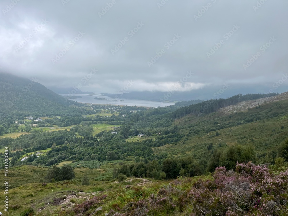 Naklejka premium Randonnées Glencoe