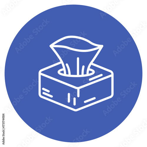 Tissue Box icon vector image. Can be used for House Cleaning.
