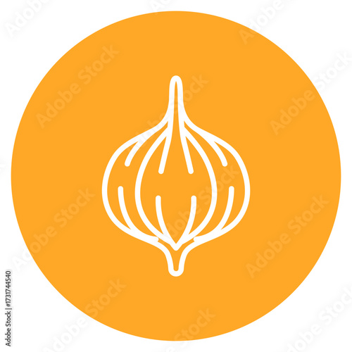 Garlic icon vector image. Can be used for Fruits and Vegetables.