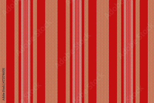 Rewborn lines vertical seamless, cut out textile background pattern. H025 fabric vector texture stripe in red and light colors.