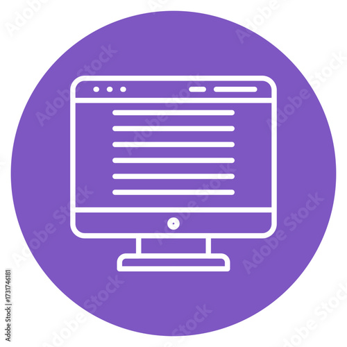 Computer Website icon vector image. Can be used for Web Hosting.