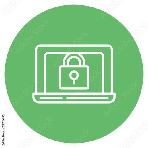Cyber Security icon vector image. Can be used for Web Hosting.
