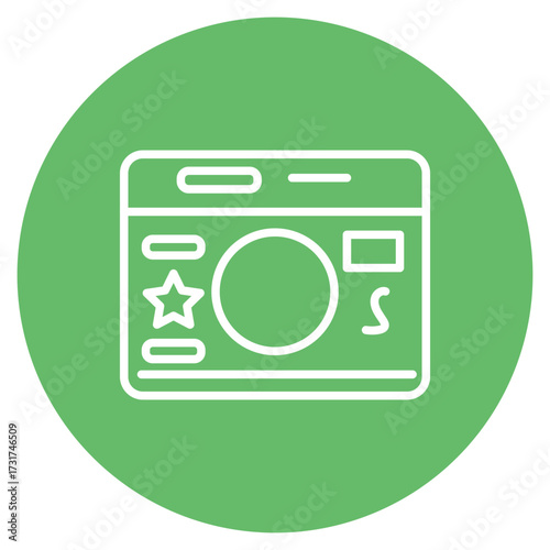 Website Dashboard icon vector image. Can be used for Web Hosting.