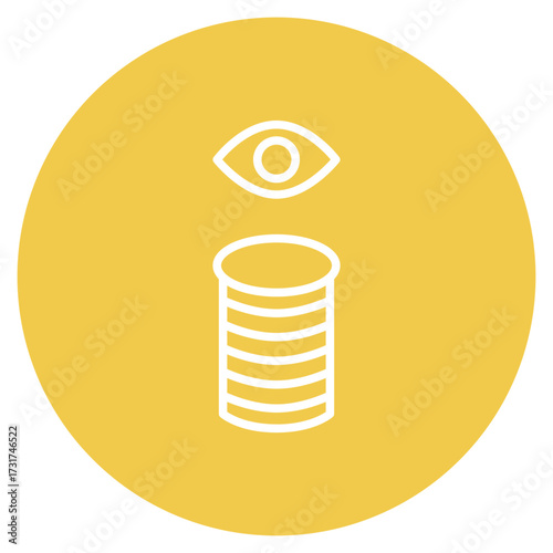 Database Vision icon vector image. Can be used for Web Hosting.
