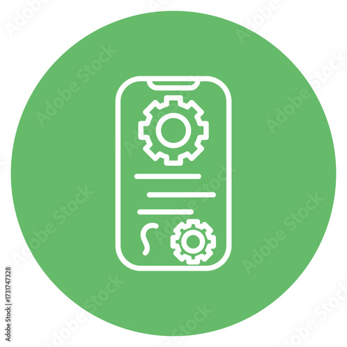 Application Setting icon vector image. Can be used for Computer Programming.