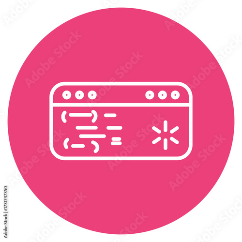 Command Line icon vector image. Can be used for Computer Programming.
