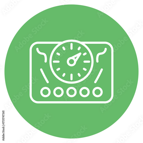 Dashboard icon vector image. Can be used for Computer Programming.