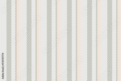 Sale fabric vector textile, softness pattern seamless lines. Canvas background texture stripe vertical in white and sterling silver colors.